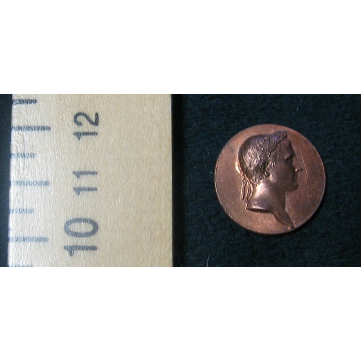 Petite médaille au profil de l'empereur (Rome) - Fab. Française - L'unité