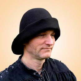 Cône feutre Moyen-Âge. NOIR - Fabrication Française. Derniers exemplaires