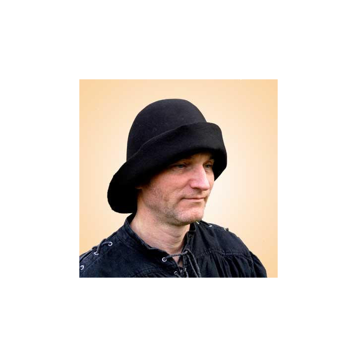 Cône feutre Moyen-Âge. NOIR - Fabrication Française. Derniers exemplaires