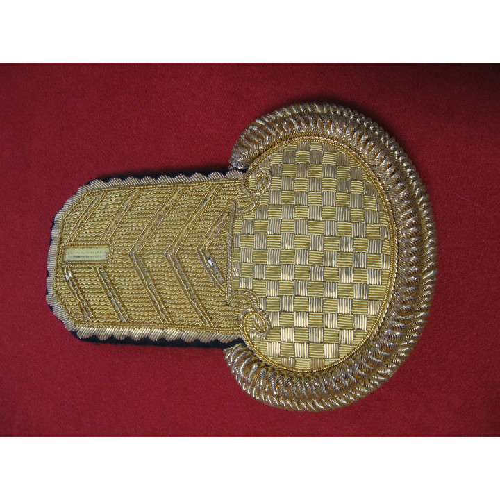 Épaulettes d'officier Empire - Damier sur égides, chevrons sur corps - Type VI - Modèle générique - La paire