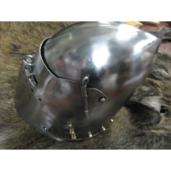 Bascinet de combat à grille - XIVe siècle