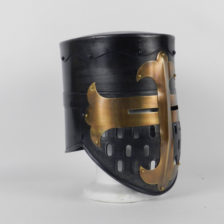Heaume chevalier noir