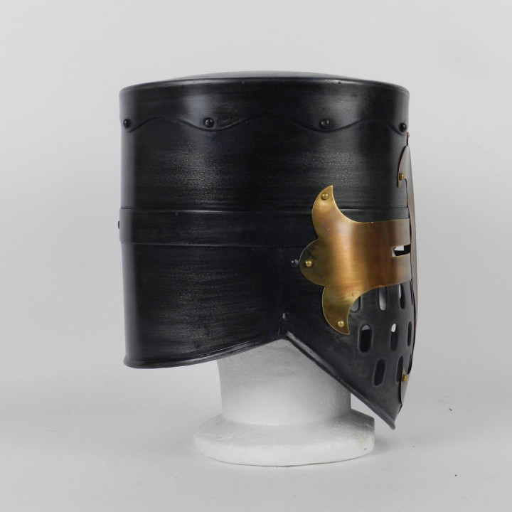 Heaume chevalier noir