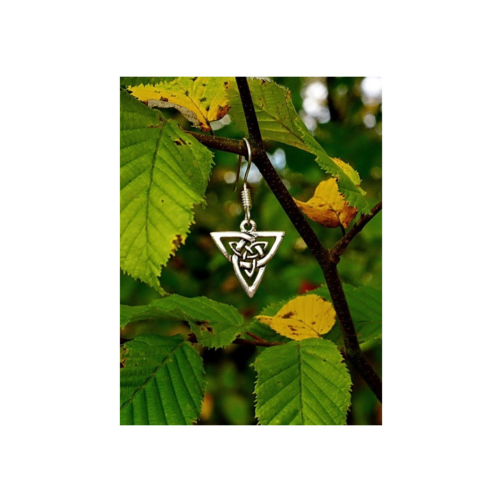 boucles d'oreille motif triangle