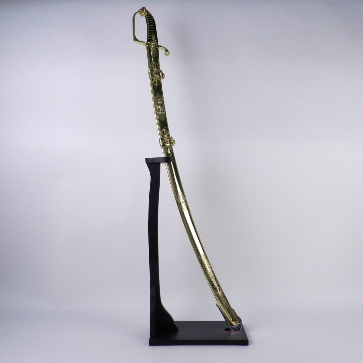 Présentoir vertical en bois pour un sabre