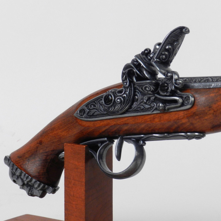 pistolet crosse tête de mort pour pirate