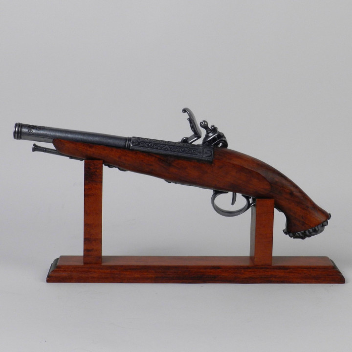 pistolet crosse tête de mort pour pirate