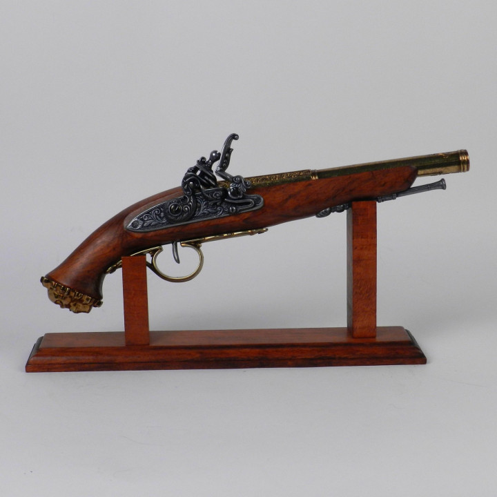 pistolet crosse tête de mort pour pirate