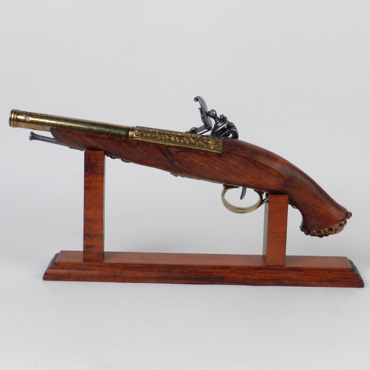 pistolet crosse tête de mort pour pirate