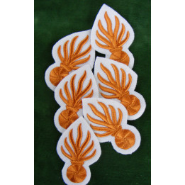 Machine made grenades for turnbacks ornaments