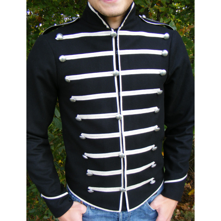 Veste à brandebourgs argent