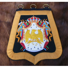 Sabretache de chasseur à cheval de la garde, troupe - Aigle brodée ou laiton