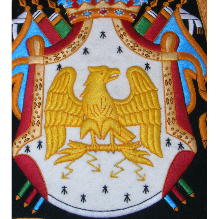 Troop "chasseur à cheval de la garde", embroidered or brass eagle, sabretache