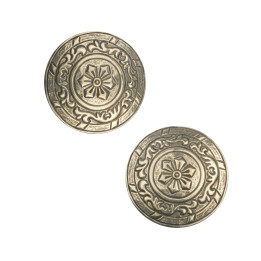 paire de broches en laiton