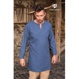 tunique Moyen-Âge coton bleu