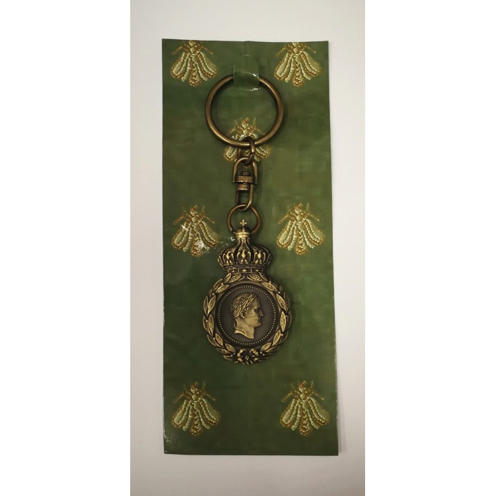 Porte-clef couleur bronze médaille Ste-Hélène