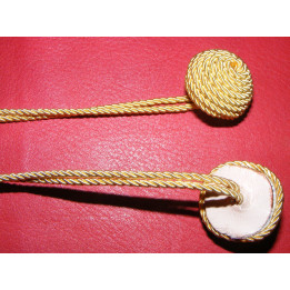 Buttons for gorget, made in france, gold or silver - The pair