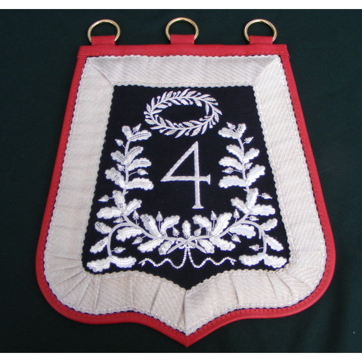 Sabretache du 4e regt d'artillerie montée de la ligne - Officier supérieur - Empire