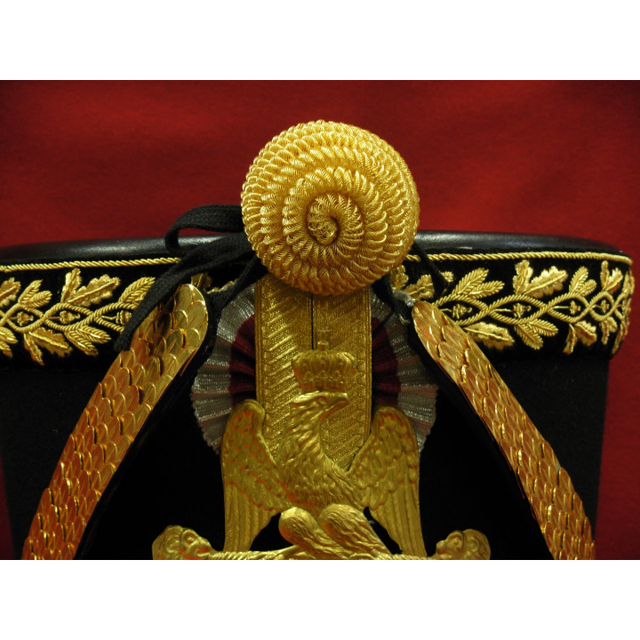 Pompons for officers, gold or silver.