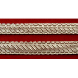 Soubise argent simple face - Galon militaire - Fab Française - Le mètre