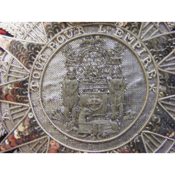 Hollande / France : grand croix de l'ordre de la Réunion brodée. 1811-1815, 2ème type