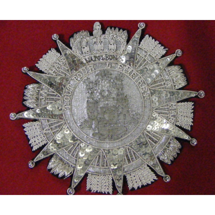 Hollande / France : grand croix de l'ordre de la Réunion brodée. 1811-1815, 2ème type