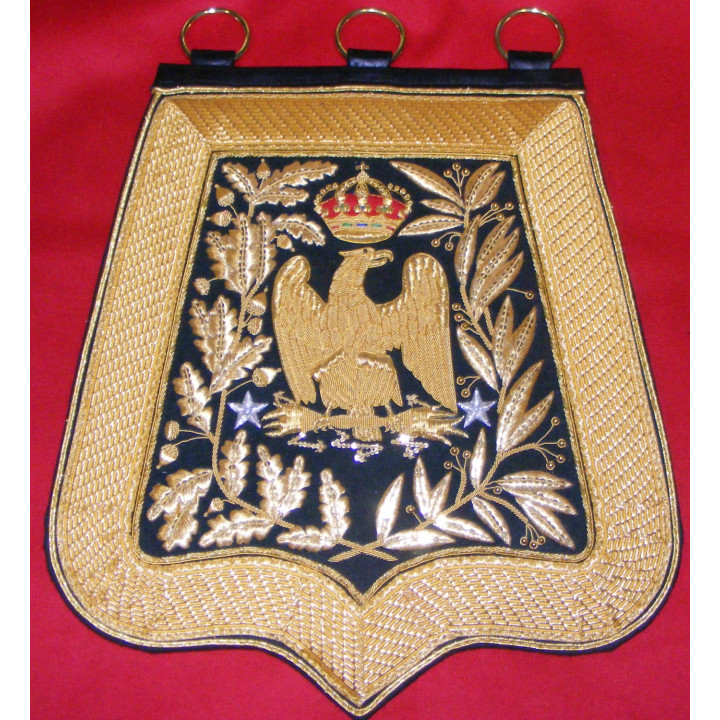 Sabretache of "general de brigade", light cavalry, red or dark green