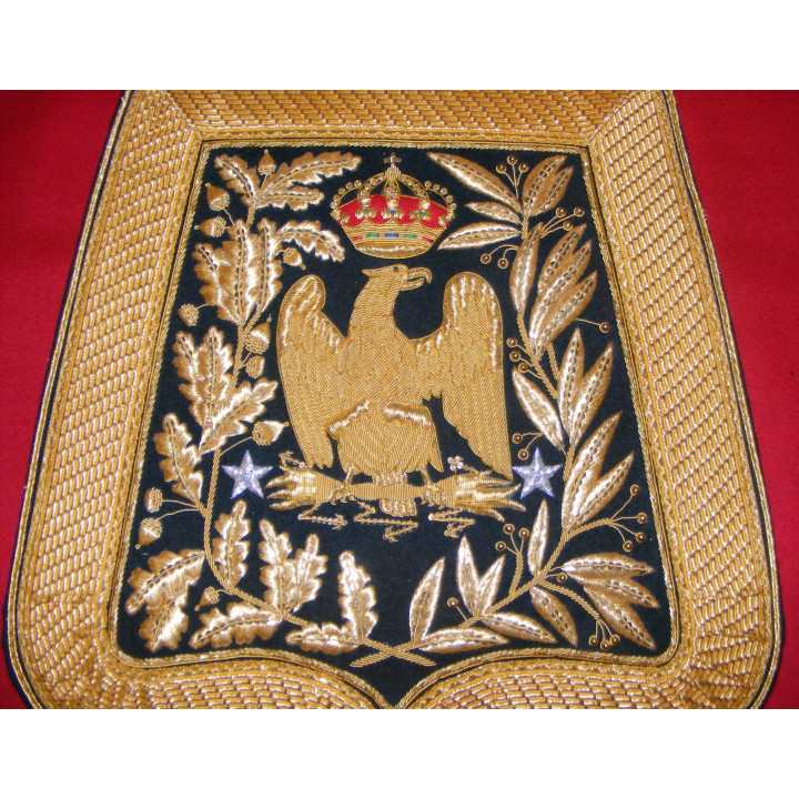 Sabretache of "general de brigade", light cavalry, red or dark green
