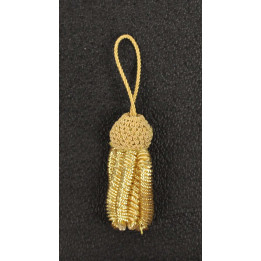 Pompon grosse boule or