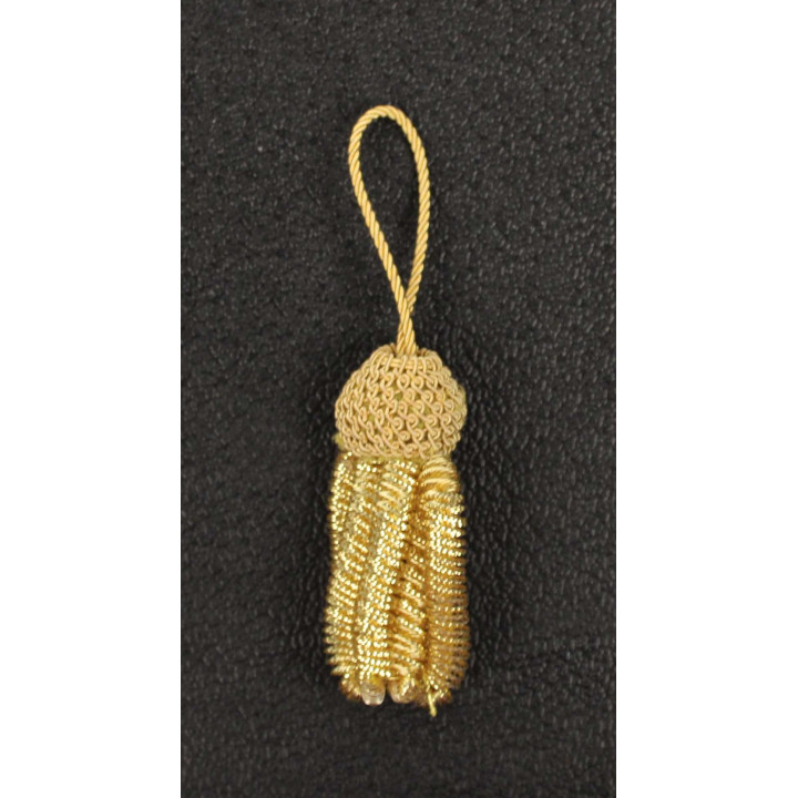 Pompon grosse boule or