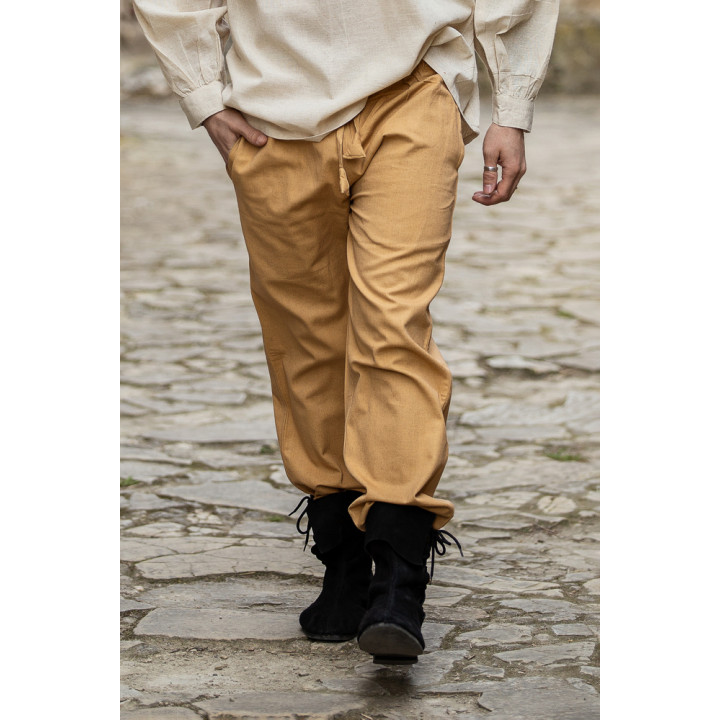 pantalon coton camel