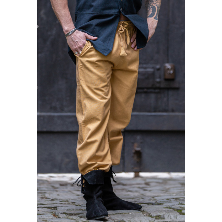 pantalon coton camel