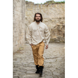 pantalon coton camel