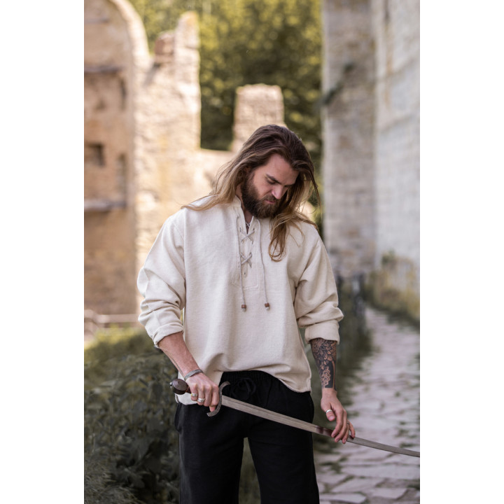 Chemise Guillaume en coton écru épais