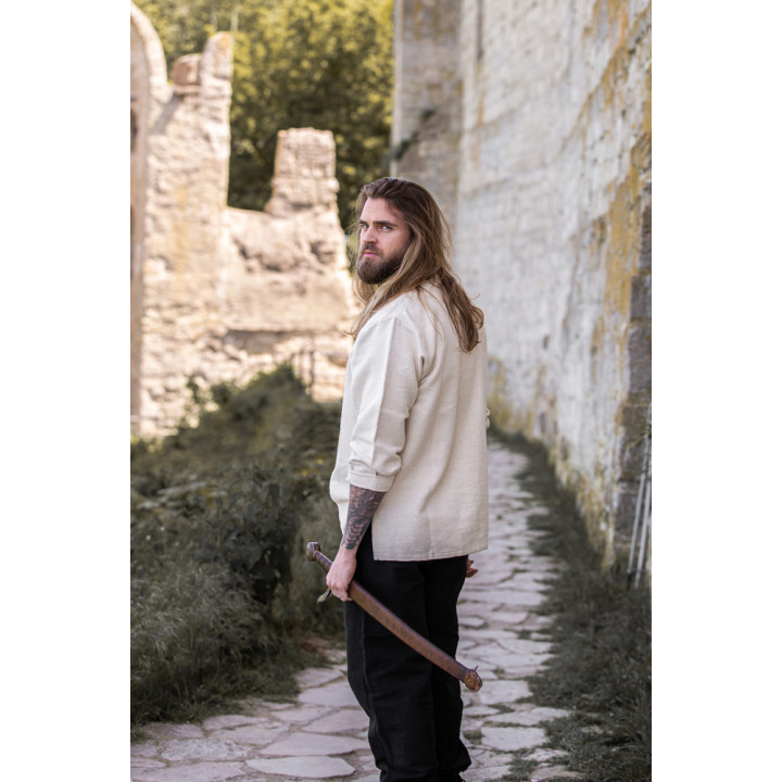 Chemise Guillaume en coton écru épais