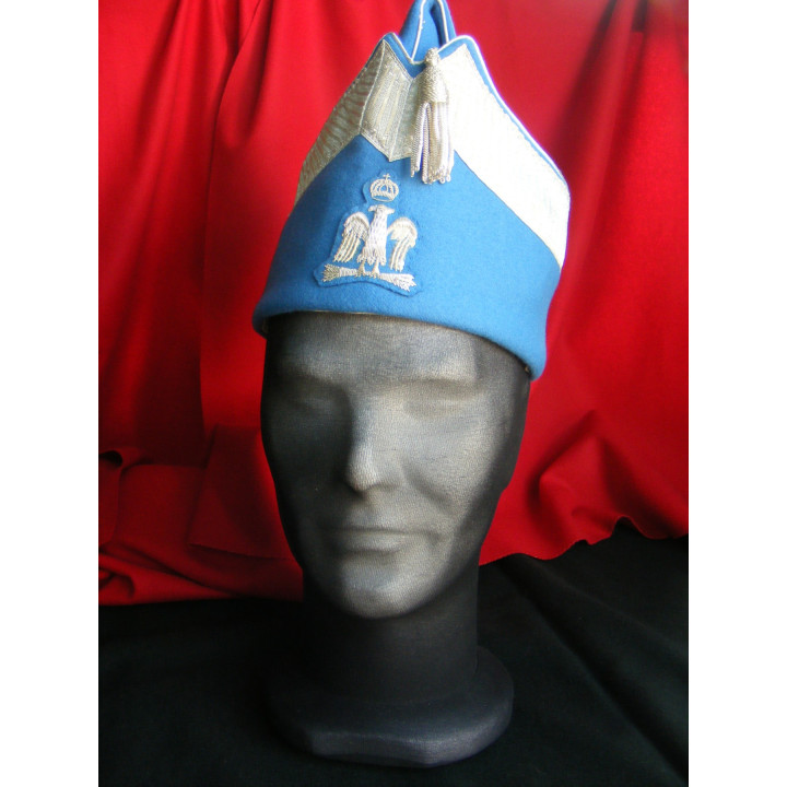 Bonnet de police d'officier avec une rangée de galon et insigne
