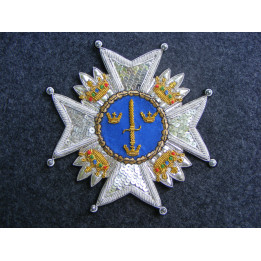 Suéde : ordre de l'épée, plaque de commandeur grand croix