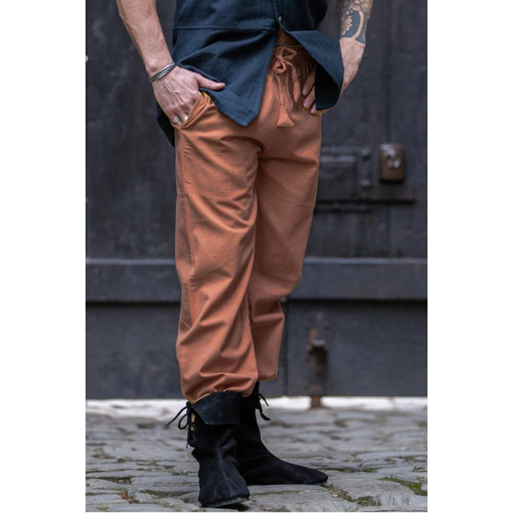 pantalon coton tabac