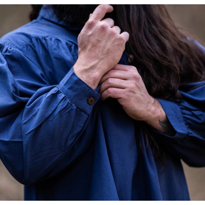 chemise perceval en coton bleu