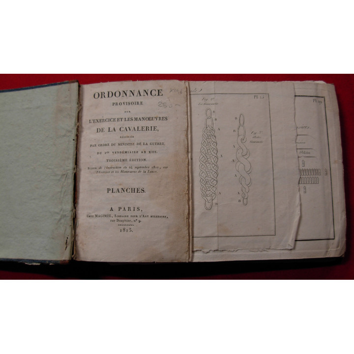 Ordonnance provisoire sur l'exercice ey les manoeuvres de la cavalerie, original!