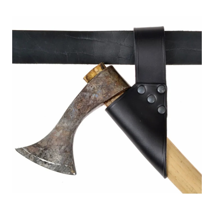 Porte-épée cuir 1 passant cuir noir