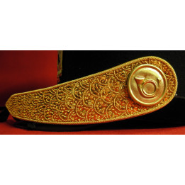 Embroidered chinscales for officer's shako, price by pair.