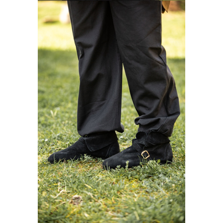 Chaussures noir en cuir