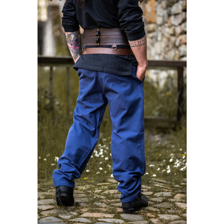 pantalon coton bleu