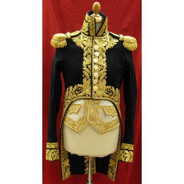 "petite tenue" of marechal d'empire, embroidered turnbacks on 2 sides