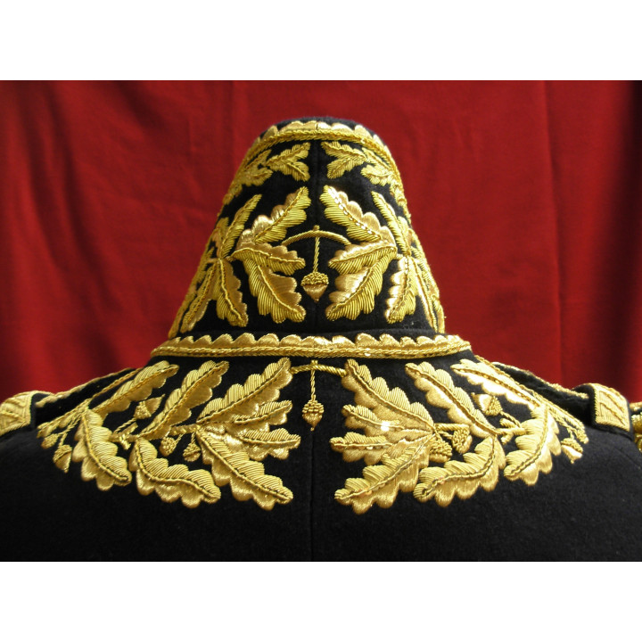 Petite tenue de maréchal d'Empire - Intérieurs des retroussis brodés