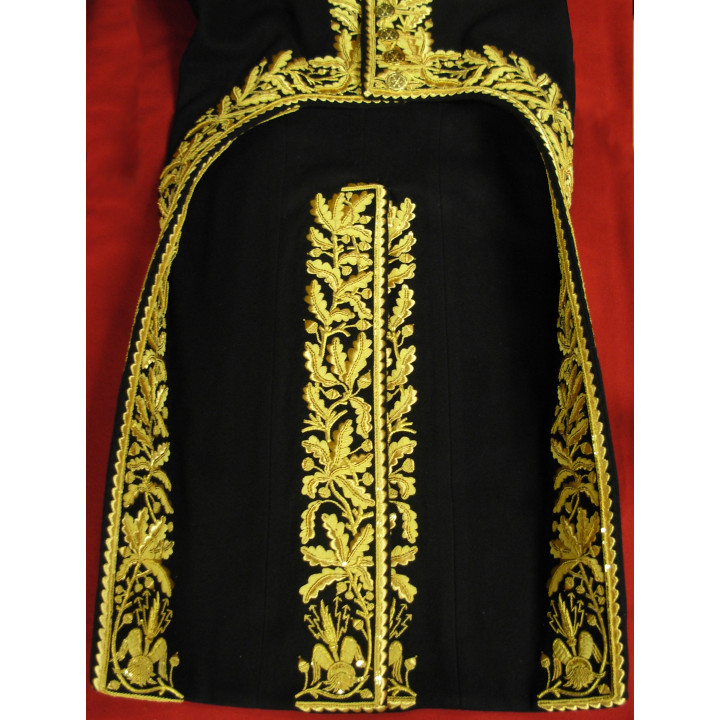 "petite tenue" of marechal d'empire, embroidered turnbacks on 2 sides