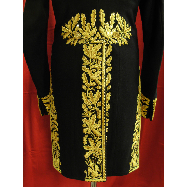 Petite tenue de maréchal d'Empire - Intérieurs des retroussis brodés