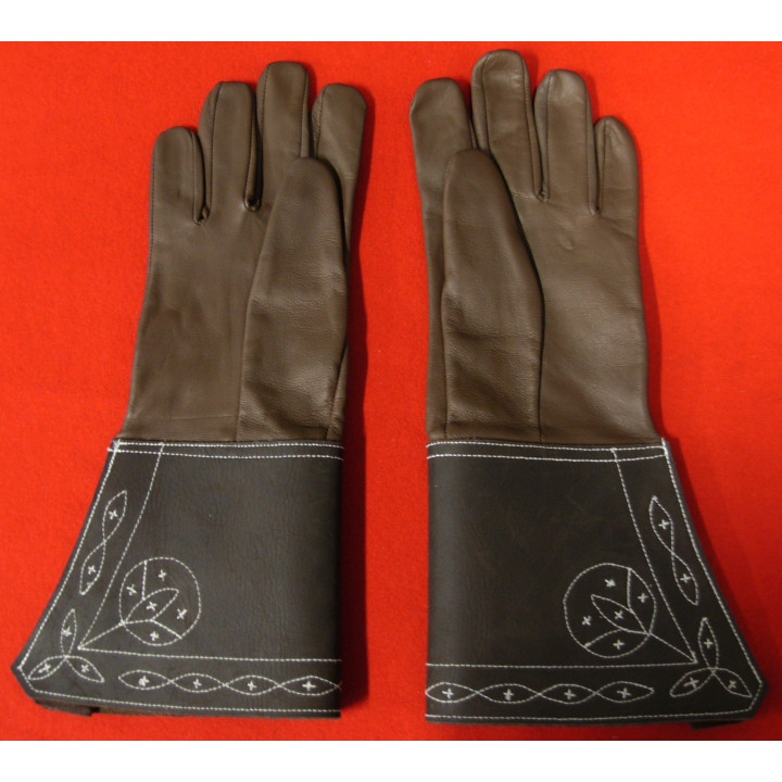 Copy of gloves forgotten by bonaparte on october 11th, 1799 in Rochemaure