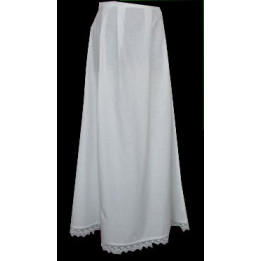 Jupon de coton bordé de dentelle - copie